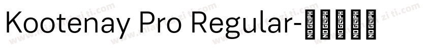 Kootenay Pro Regular字体转换